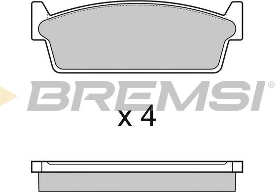 Bremsi BP2440 - Brake Pad Set, disc brake autospares.lv