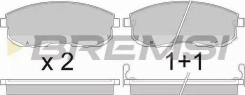 Bremsi BP2443 - Brake Pad Set, disc brake autospares.lv