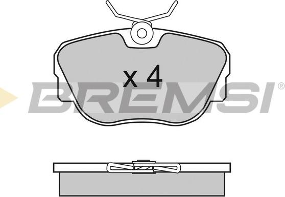 Bremsi BP2451 - Brake Pad Set, disc brake autospares.lv