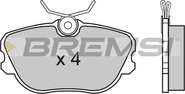 Bremsi BP2452 - Brake Pad Set, disc brake autospares.lv