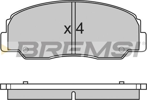 Bremsi BP2461 - Brake Pad Set, disc brake autospares.lv