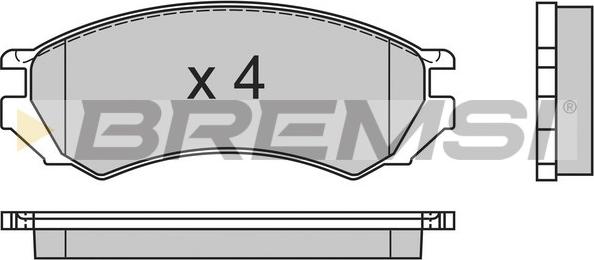 Bremsi BP2468 - Brake Pad Set, disc brake autospares.lv