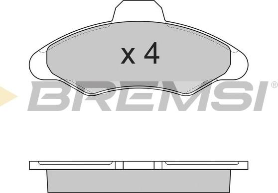 Bremsi BP2462 - Brake Pad Set, disc brake autospares.lv