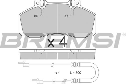 Bremsi BP2409 - Brake Pad Set, disc brake autospares.lv