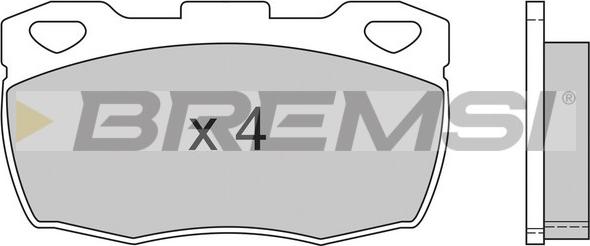 Bremsi BP2401 - Brake Pad Set, disc brake autospares.lv