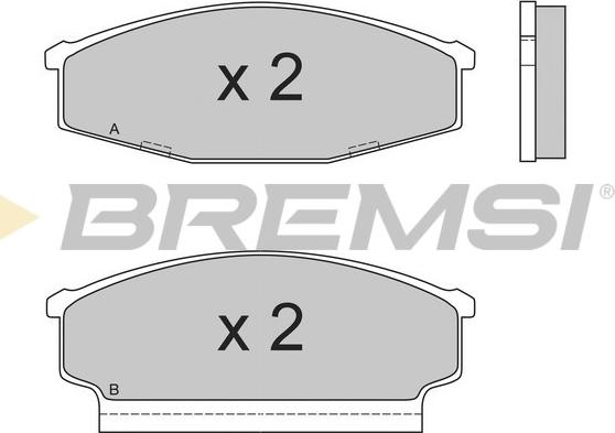 Bremsi BP2408 - Brake Pad Set, disc brake autospares.lv