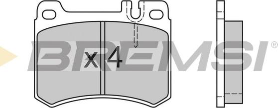 Bremsi BP2410 - Brake Pad Set, disc brake autospares.lv