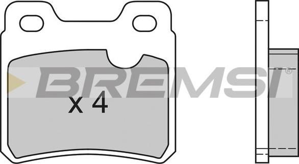 Bremsi BP2418 - Brake Pad Set, disc brake autospares.lv