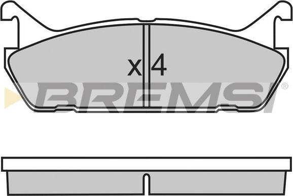 Bremsi BP2488 - Brake Pad Set, disc brake autospares.lv