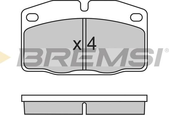 Bremsi BP2487 - Brake Pad Set, disc brake autospares.lv