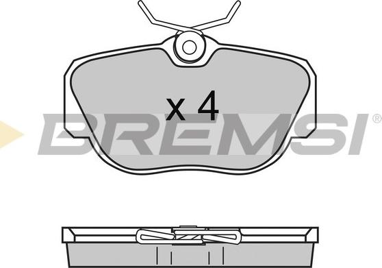 Bremsi BP2425 - Brake Pad Set, disc brake autospares.lv