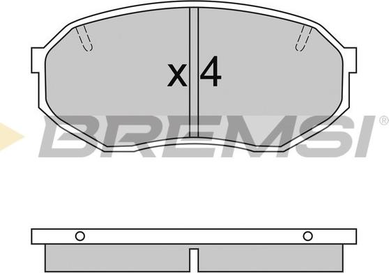 Bremsi BP2421 - Brake Pad Set, disc brake autospares.lv