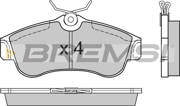 Bremsi BP2470 - Brake Pad Set, disc brake autospares.lv