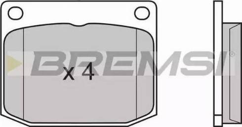 Bremsi BP2594 - Brake Pad Set, disc brake autospares.lv