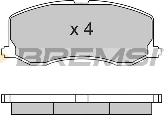 Bremsi BP2596 - Brake Pad Set, disc brake autospares.lv