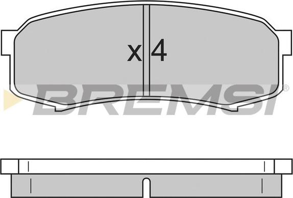 Bremsi BP2597 - Brake Pad Set, disc brake autospares.lv