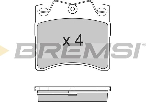 Bremsi BP2554 - Brake Pad Set, disc brake autospares.lv