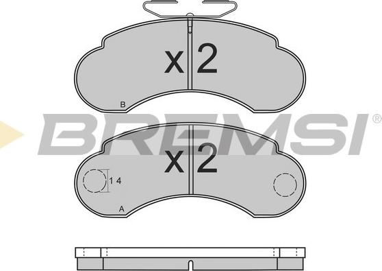 Bremsi BP2566 - Brake Pad Set, disc brake autospares.lv