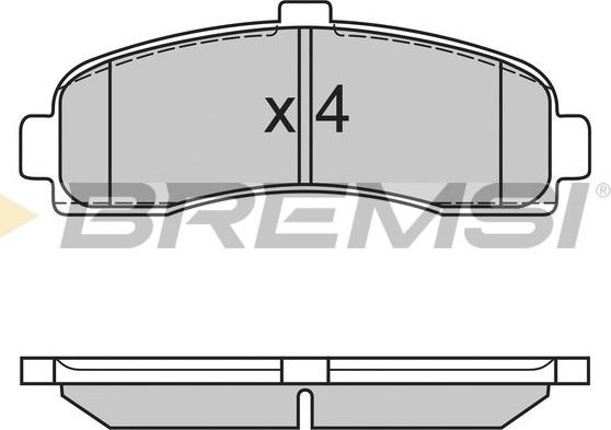 Bremsi BP2563 - Brake Pad Set, disc brake autospares.lv