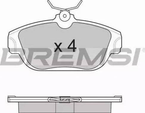 Bremsi BP2505 - Brake Pad Set, disc brake autospares.lv