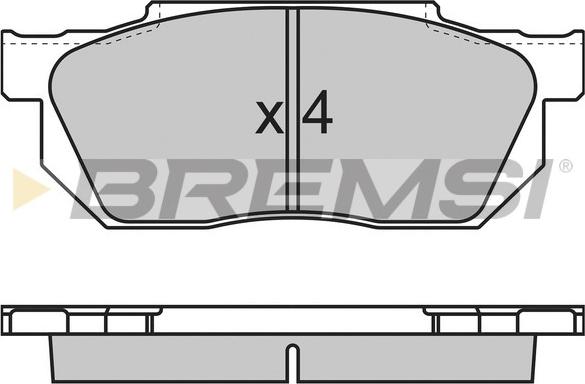 Bremsi BP2501 - Brake Pad Set, disc brake autospares.lv
