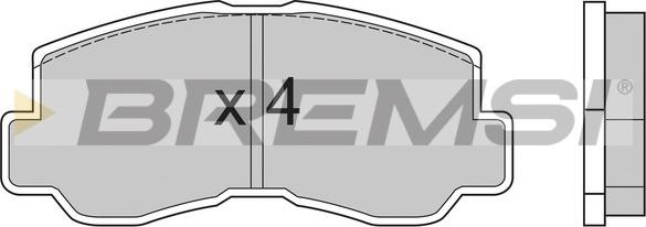 Bremsi BP2508 - Brake Pad Set, disc brake autospares.lv