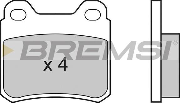 Bremsi BP2507 - Brake Pad Set, disc brake autospares.lv