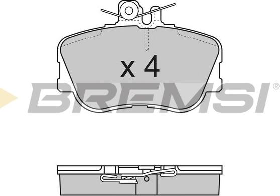 Bremsi BP2586 - Brake Pad Set, disc brake autospares.lv