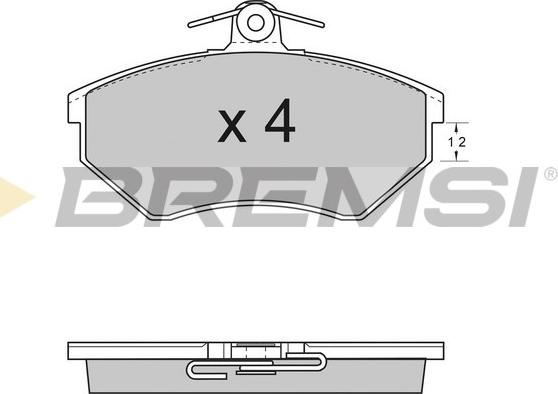 Bremsi BP2531 - Brake Pad Set, disc brake autospares.lv