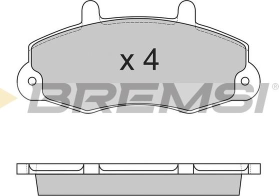 Bremsi BP2525 - Brake Pad Set, disc brake autospares.lv