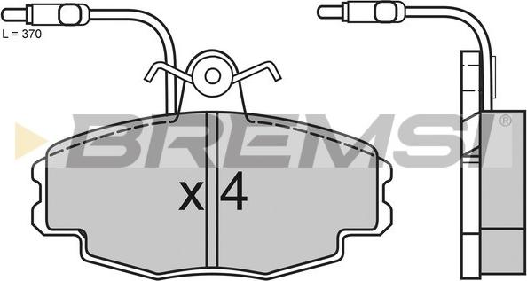 Bremsi BP2528 - Brake Pad Set, disc brake autospares.lv