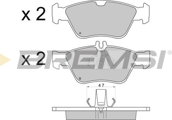 Bremsi BP2694 - Brake Pad Set, disc brake autospares.lv