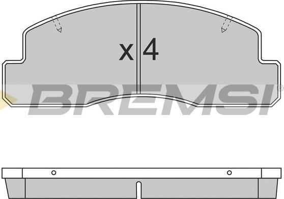 Bremsi BP2696 - Brake Pad Set, disc brake autospares.lv