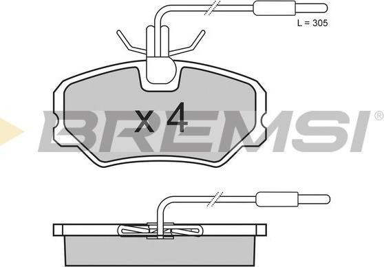 Bremsi BP2646 - Brake Pad Set, disc brake autospares.lv