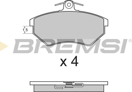 Bremsi BP2642 - Brake Pad Set, disc brake autospares.lv