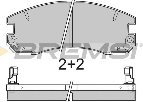 Bremsi BP2654 - Brake Pad Set, disc brake autospares.lv