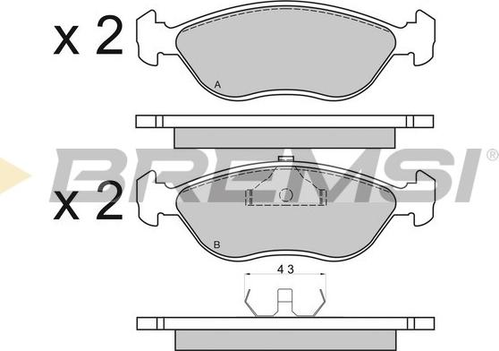 Bremsi BP2656 - Brake Pad Set, disc brake autospares.lv