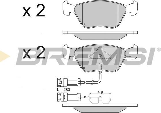 Bremsi BP2658 - Brake Pad Set, disc brake autospares.lv