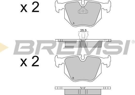 Bremsi BP2652 - Brake Pad Set, disc brake autospares.lv