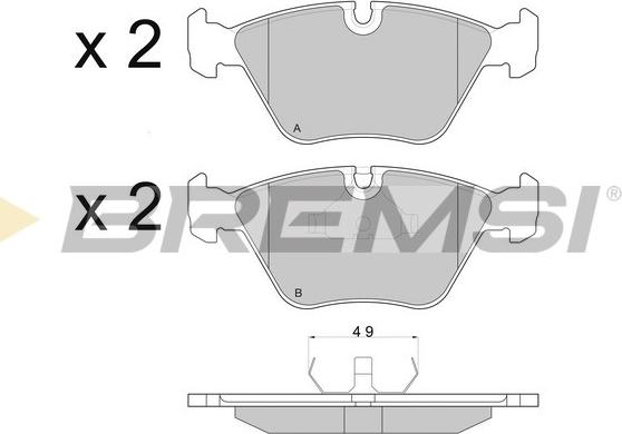 Bremsi BP2664 - Brake Pad Set, disc brake autospares.lv