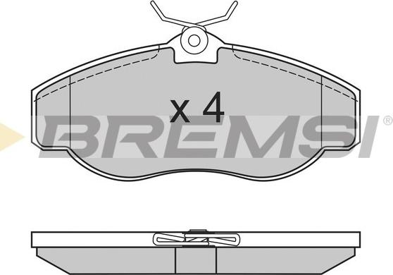 Bremsi BP2661 - Brake Pad Set, disc brake autospares.lv