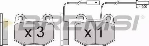 Bremsi BP2605 - Brake Pad Set, disc brake autospares.lv