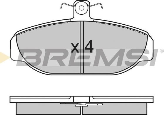 Bremsi BP2616 - Brake Pad Set, disc brake autospares.lv