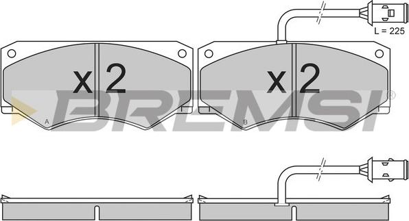 Bremsi BP2611 - Brake Pad Set, disc brake autospares.lv