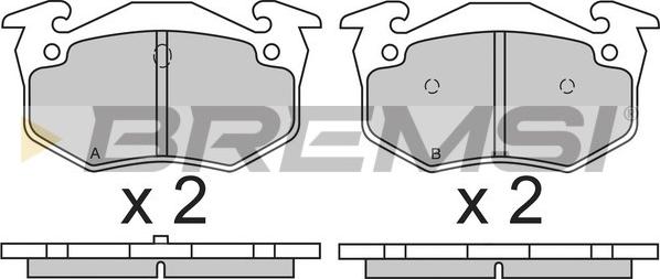 Bremsi BP2613 - Brake Pad Set, disc brake autospares.lv