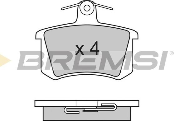 Bremsi BP2612 - Brake Pad Set, disc brake autospares.lv