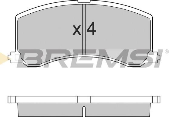 Bremsi BP2684 - Brake Pad Set, disc brake autospares.lv