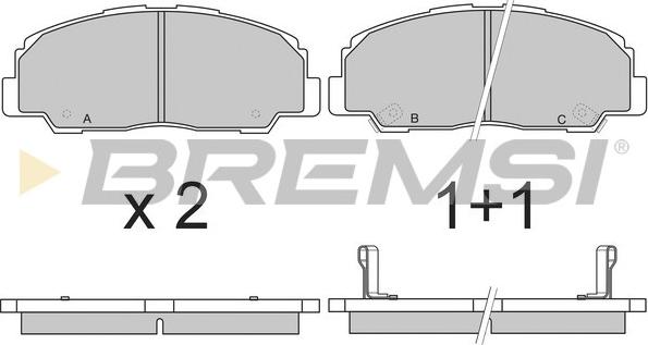 Bremsi BP2639 - Brake Pad Set, disc brake autospares.lv