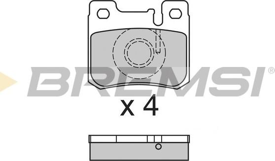 Bremsi BP2631 - Brake Pad Set, disc brake autospares.lv