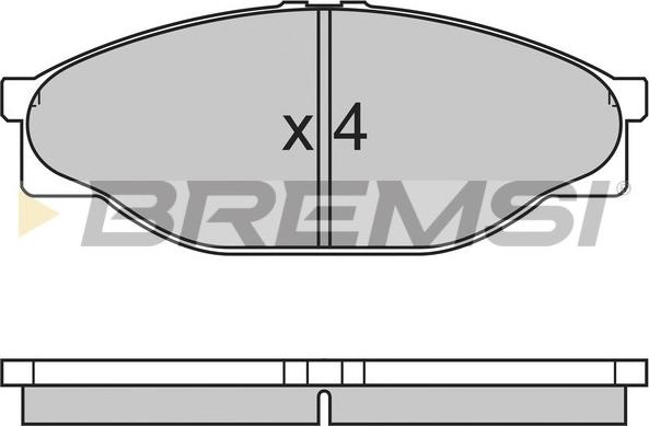 Bremsi BP2633 - Brake Pad Set, disc brake autospares.lv